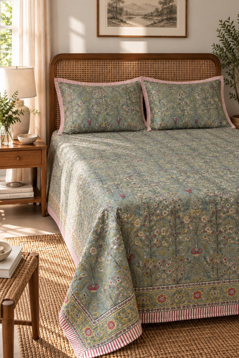 Rustic Gardenia Bedsheet Set