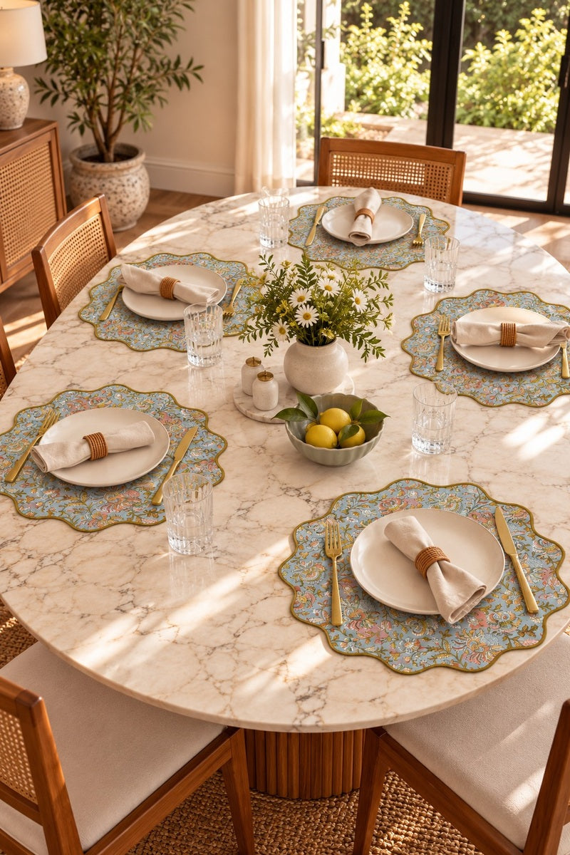 Salaar Scallop Placemats (Set of 6)