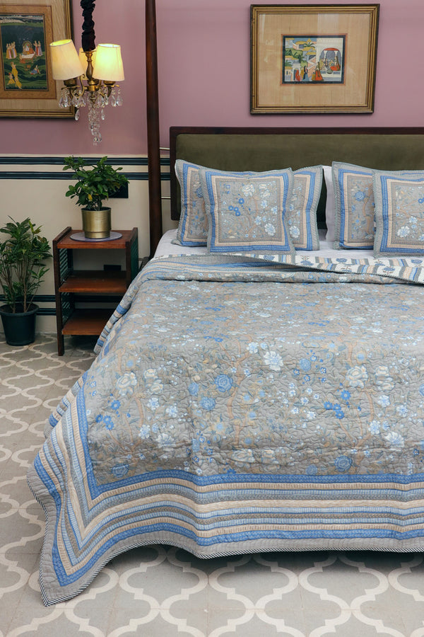 Shivan Fauna Printed Quilted Bedspread Set