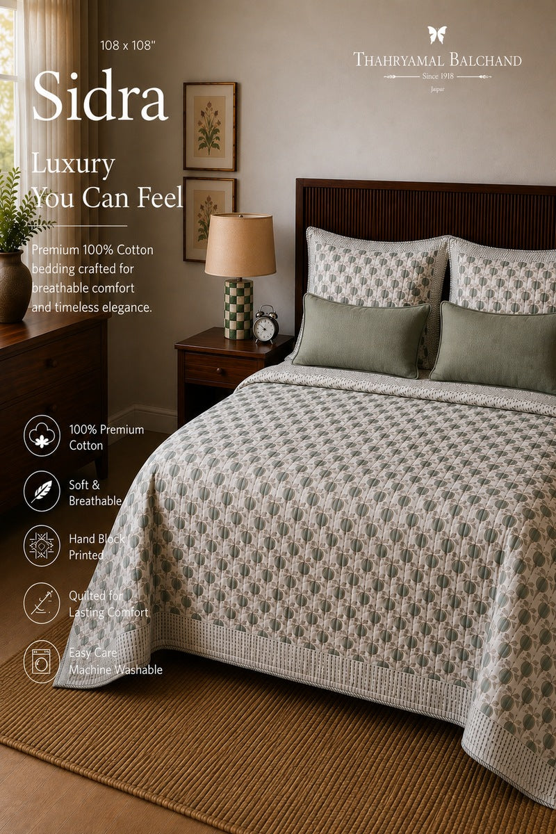 Sidra Quilted Bedcover Set