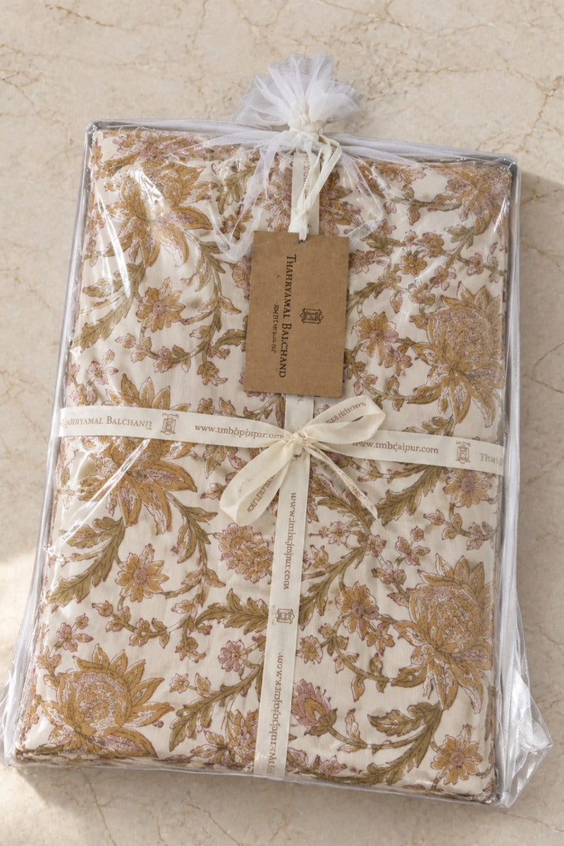 Sunderban Flora Bedsheet Set