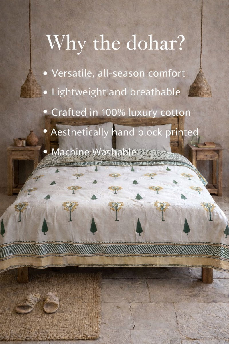 Vriksha Block Print Dohar