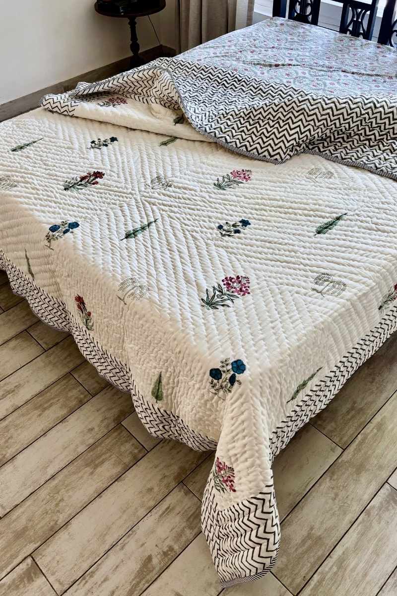 Navitas Block Print Summer Quilt