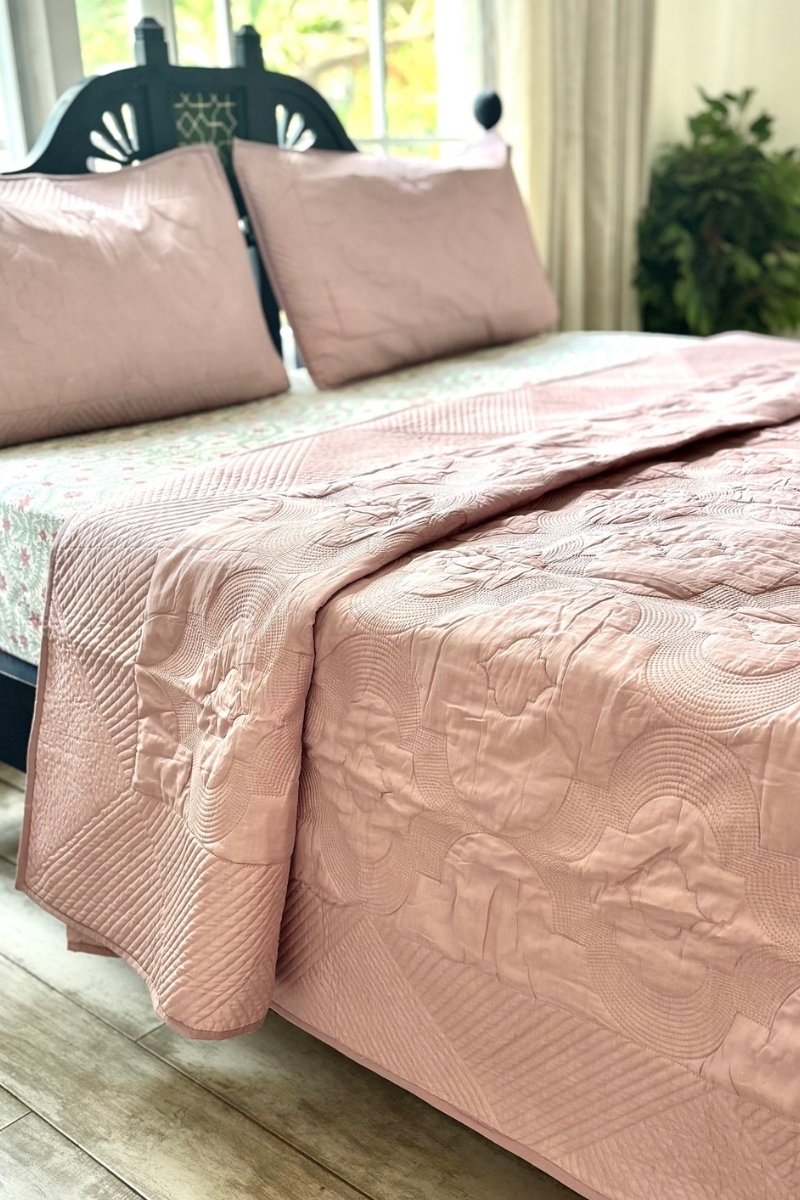 Moroccon Solid Luxury Bedcover Set
