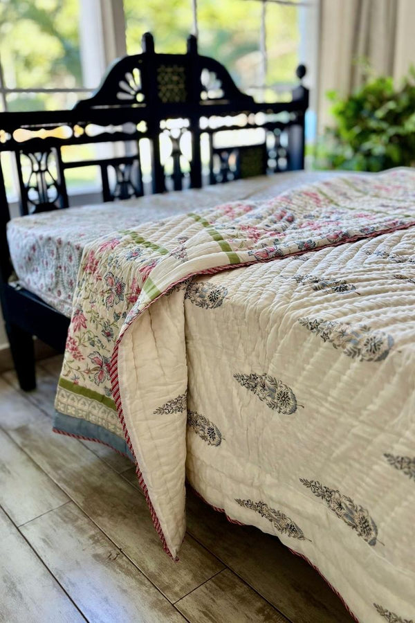Sanaar Block Print Summer Quilt
