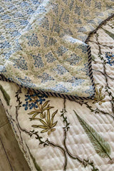 Gamze Gul Block Print Summer Quilt