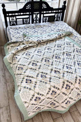 Mint Bagh Print Summer Quilt (Set of 2)
