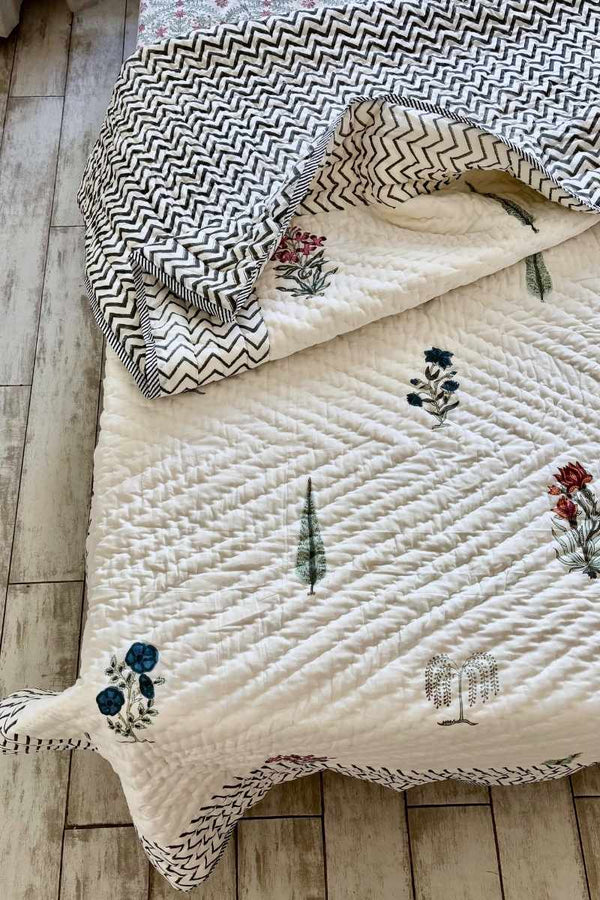 Navitas Block Print Summer Quilt