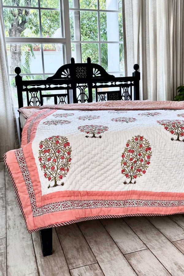 Manila Tree Print Summer Quilt (Set of 2)