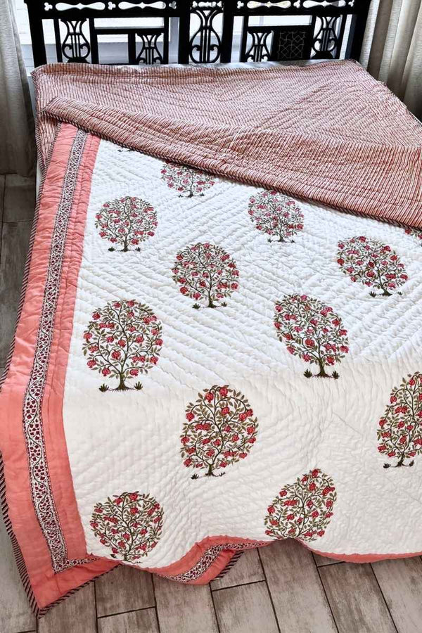 Manila Tree Print Summer Quilt (Set of 2)