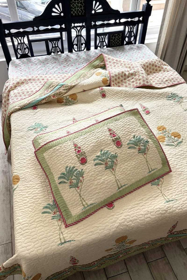 Poppy Traya Quilted Bedspread Set