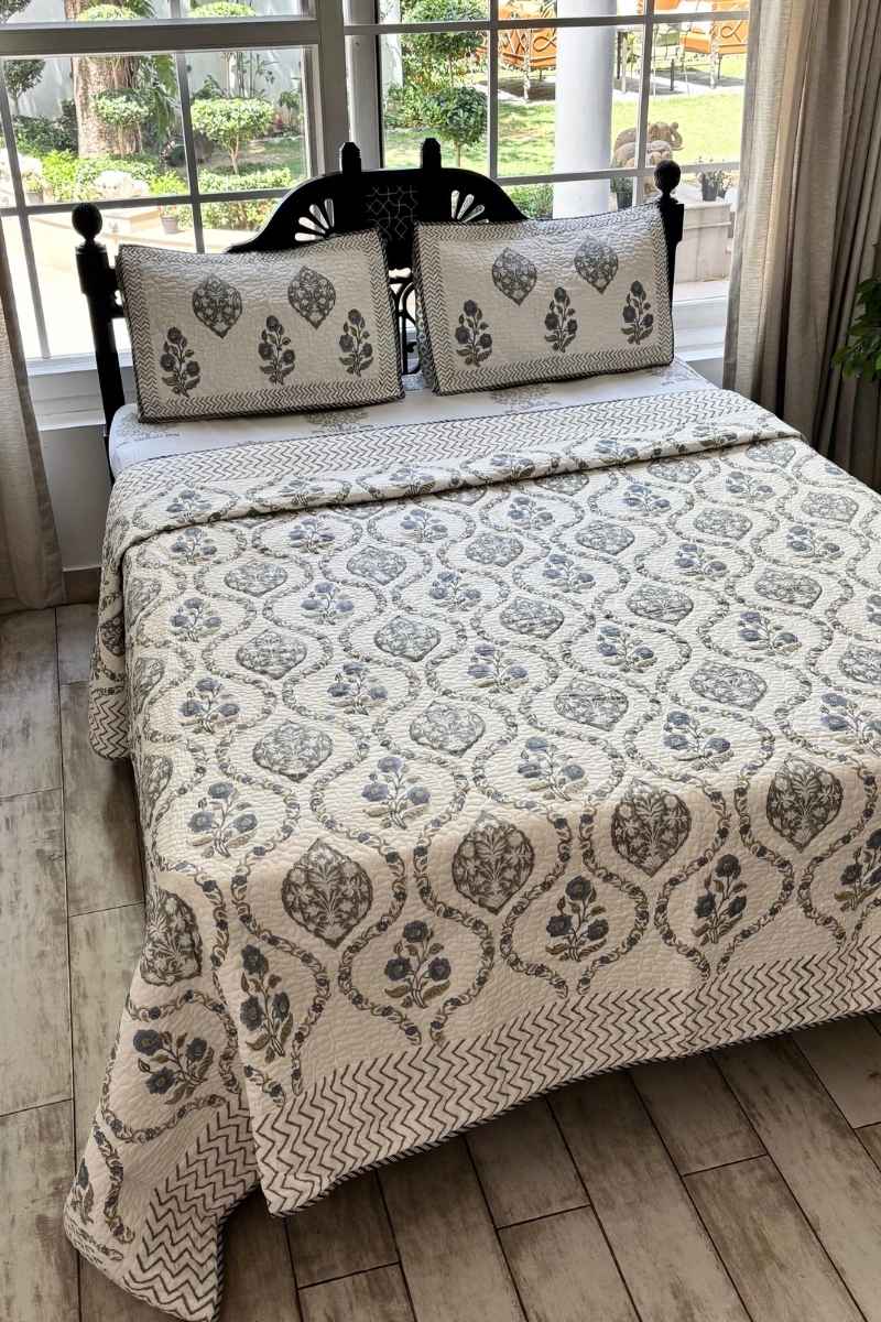 Jorbagh Quilted Bedspread Set
