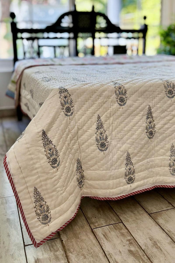 Sanaar Block Print Summer Quilt