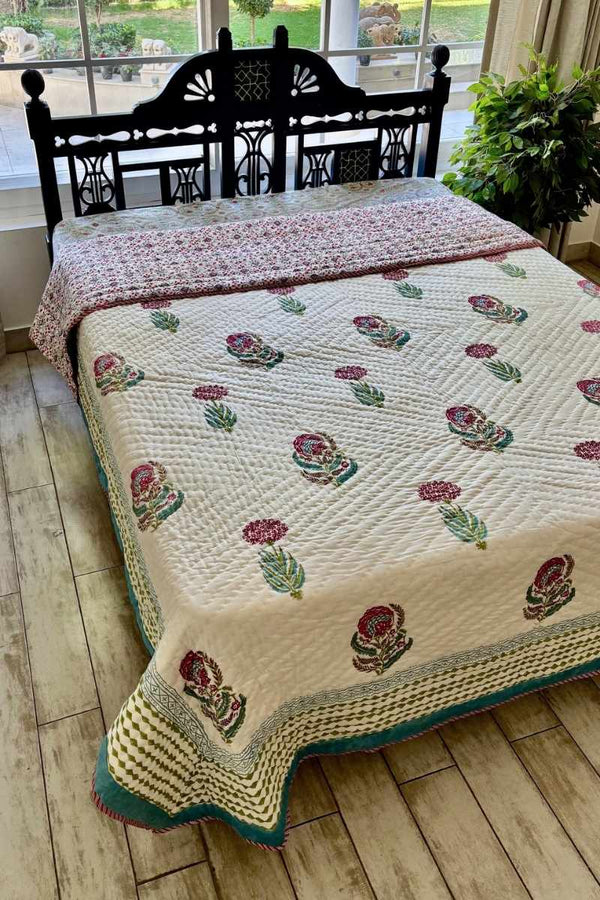 Madhuban Block Print Summer Quilt