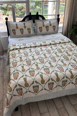 Florage Pine Quilted Bedspread Set