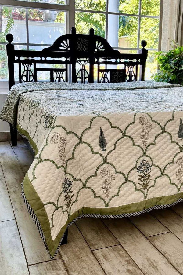 Samana Block Print Summer Quilt