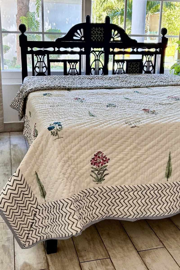 Navitas Block Print Summer Quilt