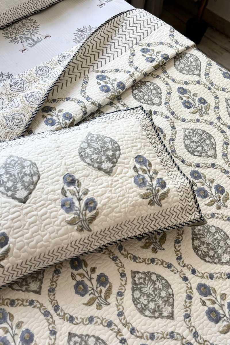 Jorbagh Quilted Bedspread Set